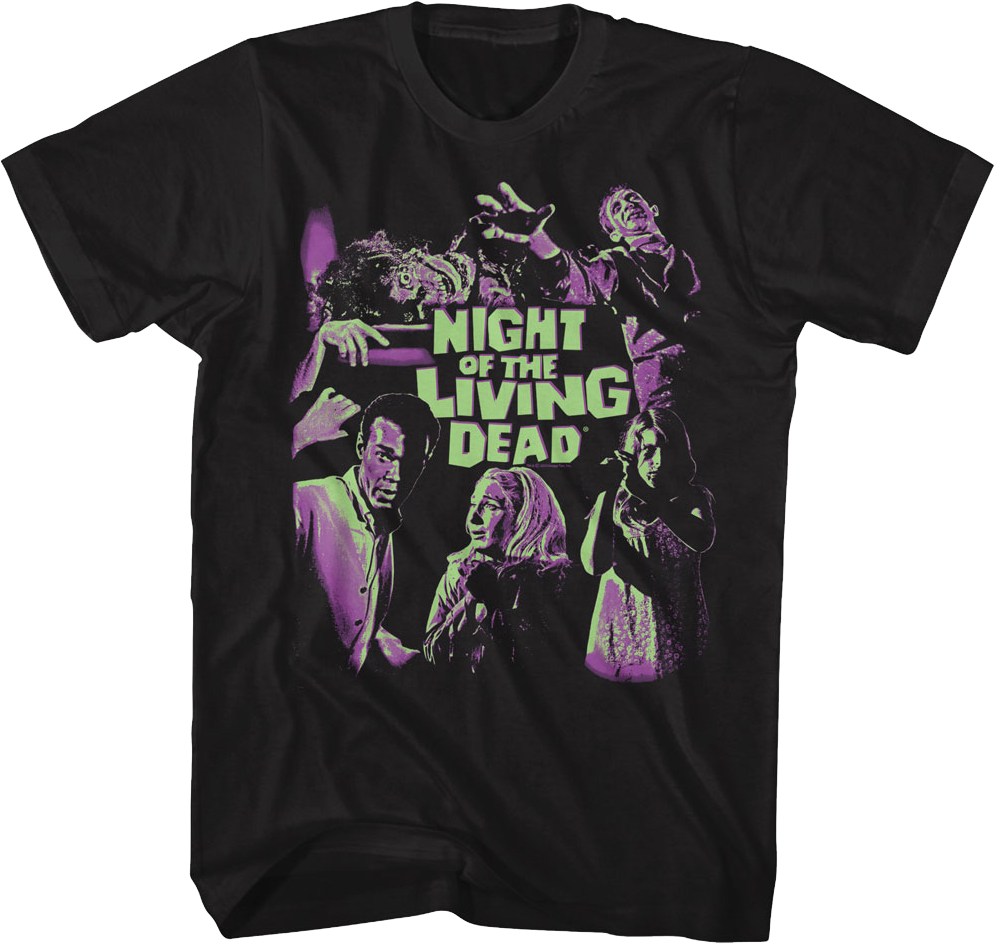 Two Tone Poster Night Of The Living Dead T-Shirt