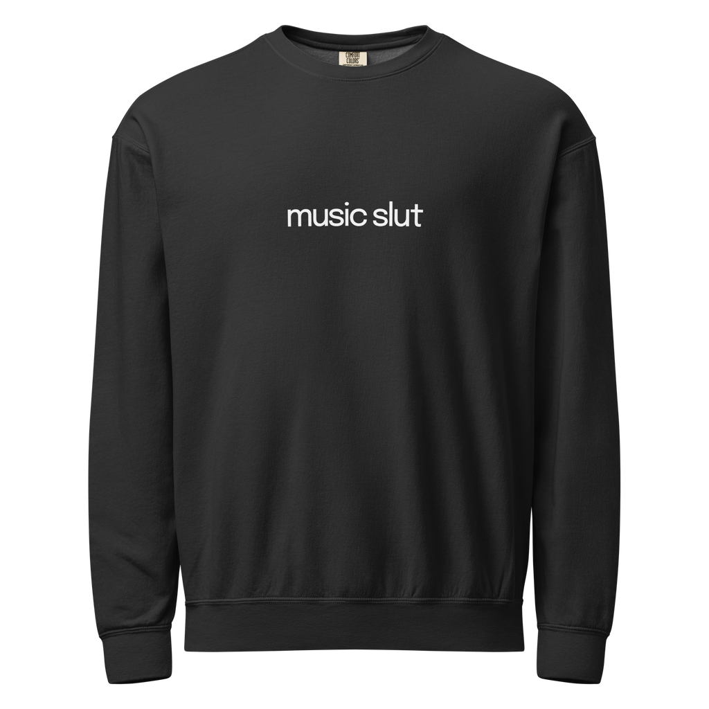 Music Slut | Comfort Colors Fleece Crewneck