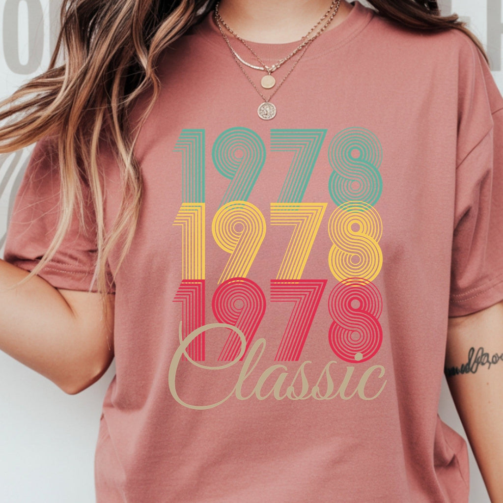 Vintage 1978 Classic T-Shirt – Retro Birthday Shirt, 1959 product image 5