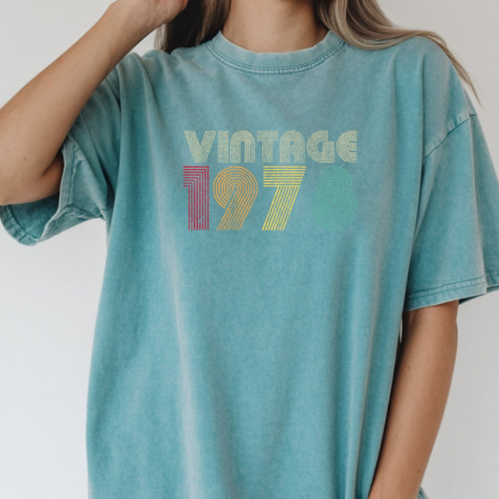 Vintage 1978 T-Shirt – Retro 1980 Birthday Shirt, Classic product image 3