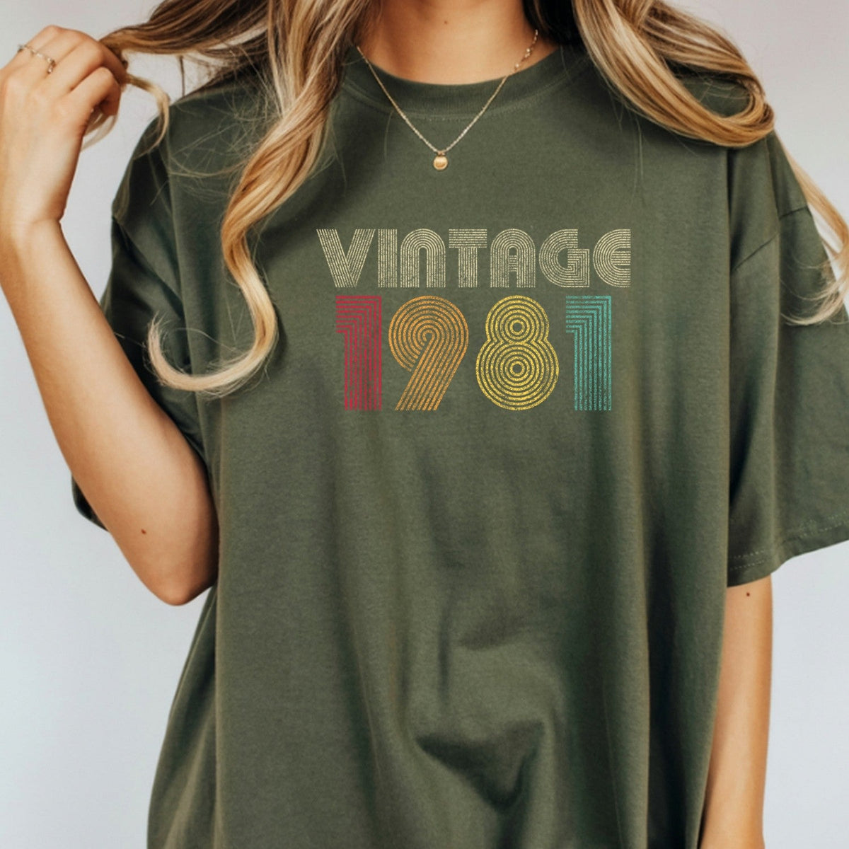 Vintage 1981 T-Shirt – Retro 1980 Birthday Shirt, Classic product image 4