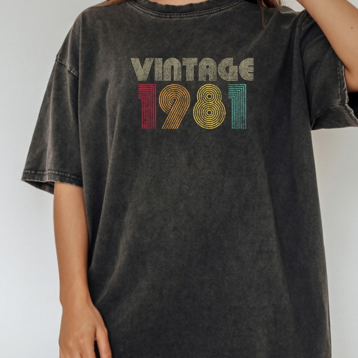Vintage 1981 T-Shirt – Retro 1980 Birthday Shirt, Classic product image 1