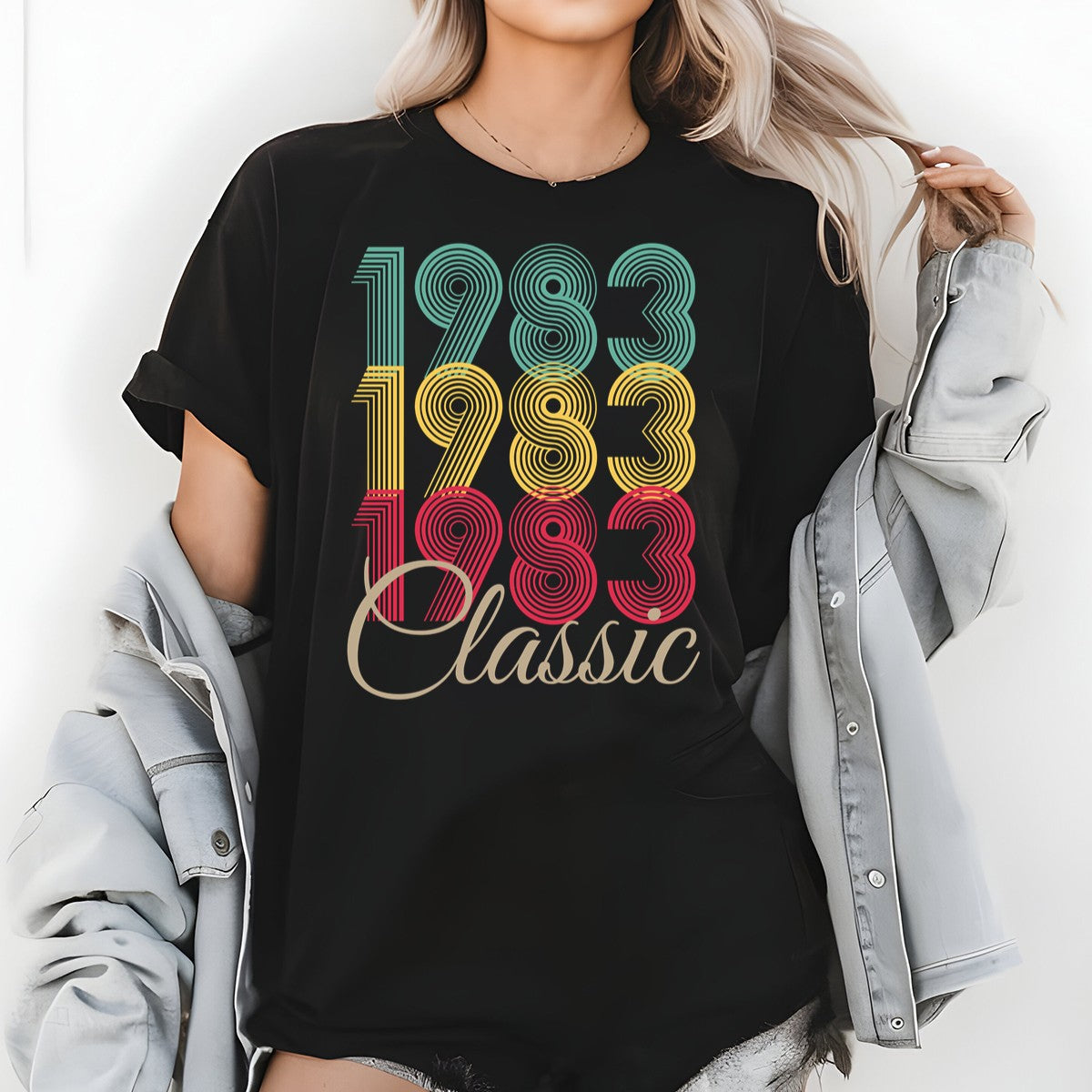 Vintage 1983 Classic T-Shirt – Retro Birthday Shirt, 1959 product image 2