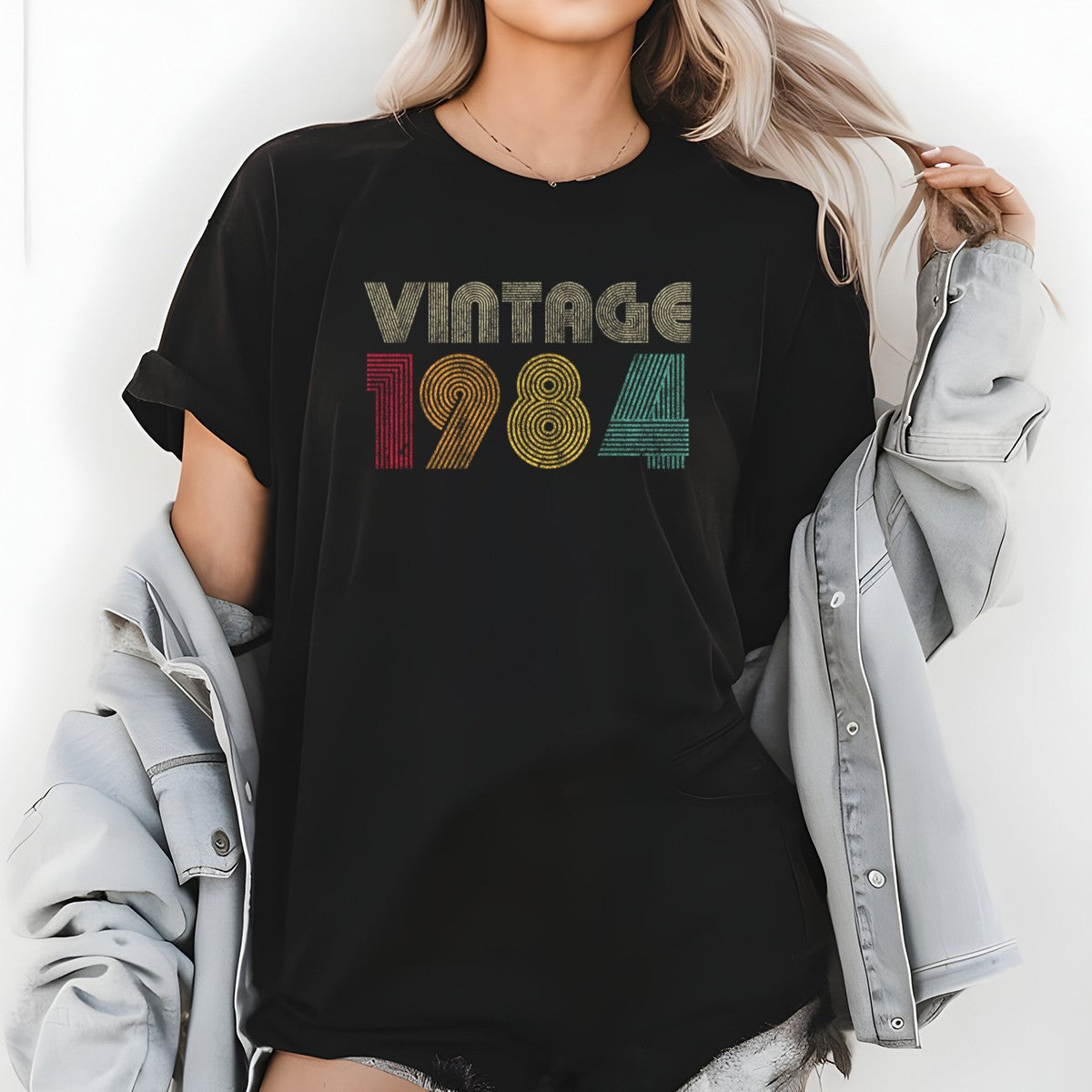 Vintage 1984 T-Shirt – Retro 1980 Birthday Shirt, Classic product image 2