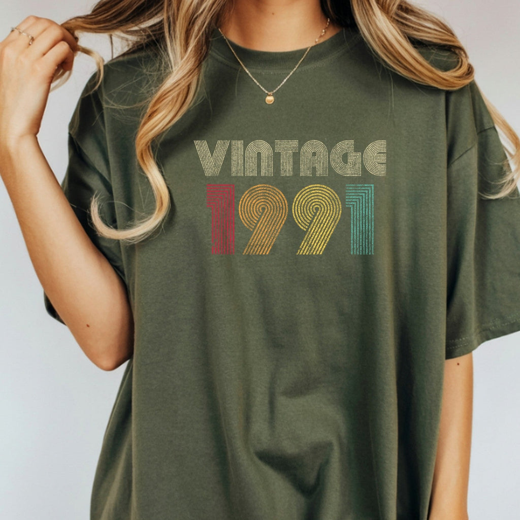 Vintage 1991 T-Shirt – Retro 1980 Birthday Shirt, Classic product image 4