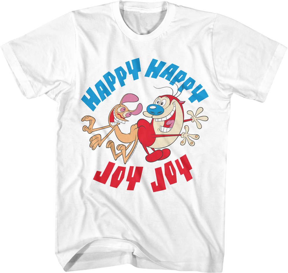 Vintage Happy Joy Ren And Stimpy T-Shirt product image 1