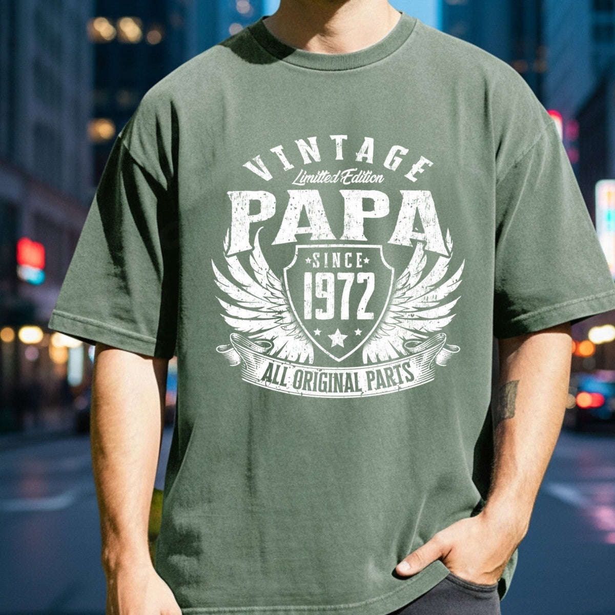 Vintage Papa 1972 T-Shirt - All Original Parts Retro product image 5