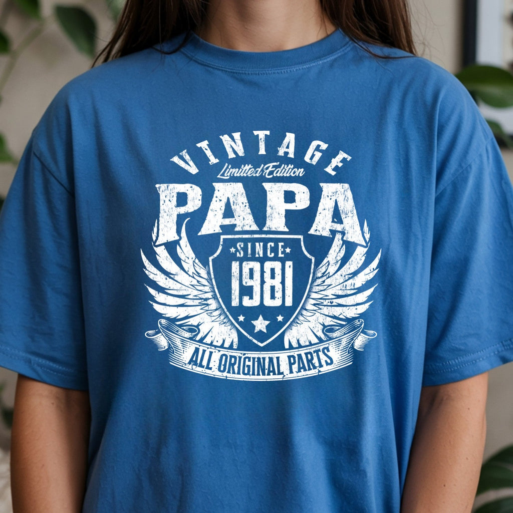 Vintage Papa 1981 T-Shirt - All Original Parts Retro product image 3