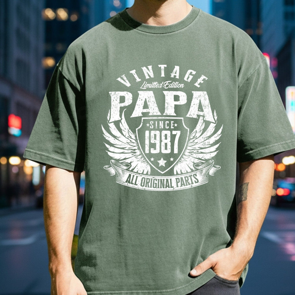 Vintage Papa 1987 T-Shirt - All Original Parts Retro product image 5