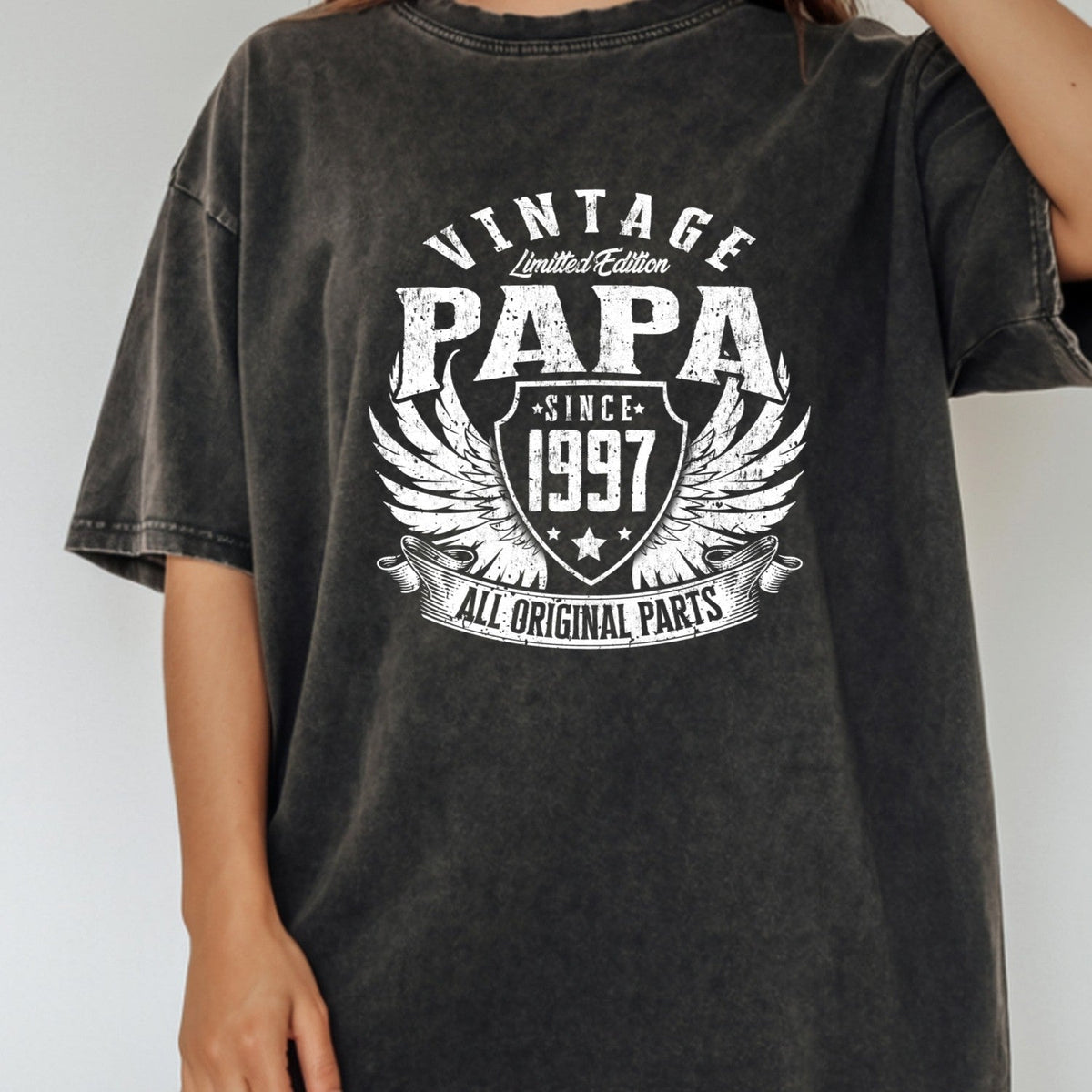 Vintage Papa 1997 T-Shirt - All Original Parts Retro product image 7