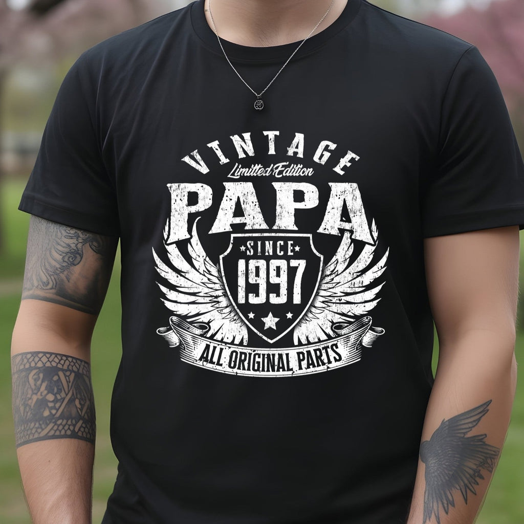 Vintage Papa 1997 T-Shirt - All Original Parts Retro product image 4