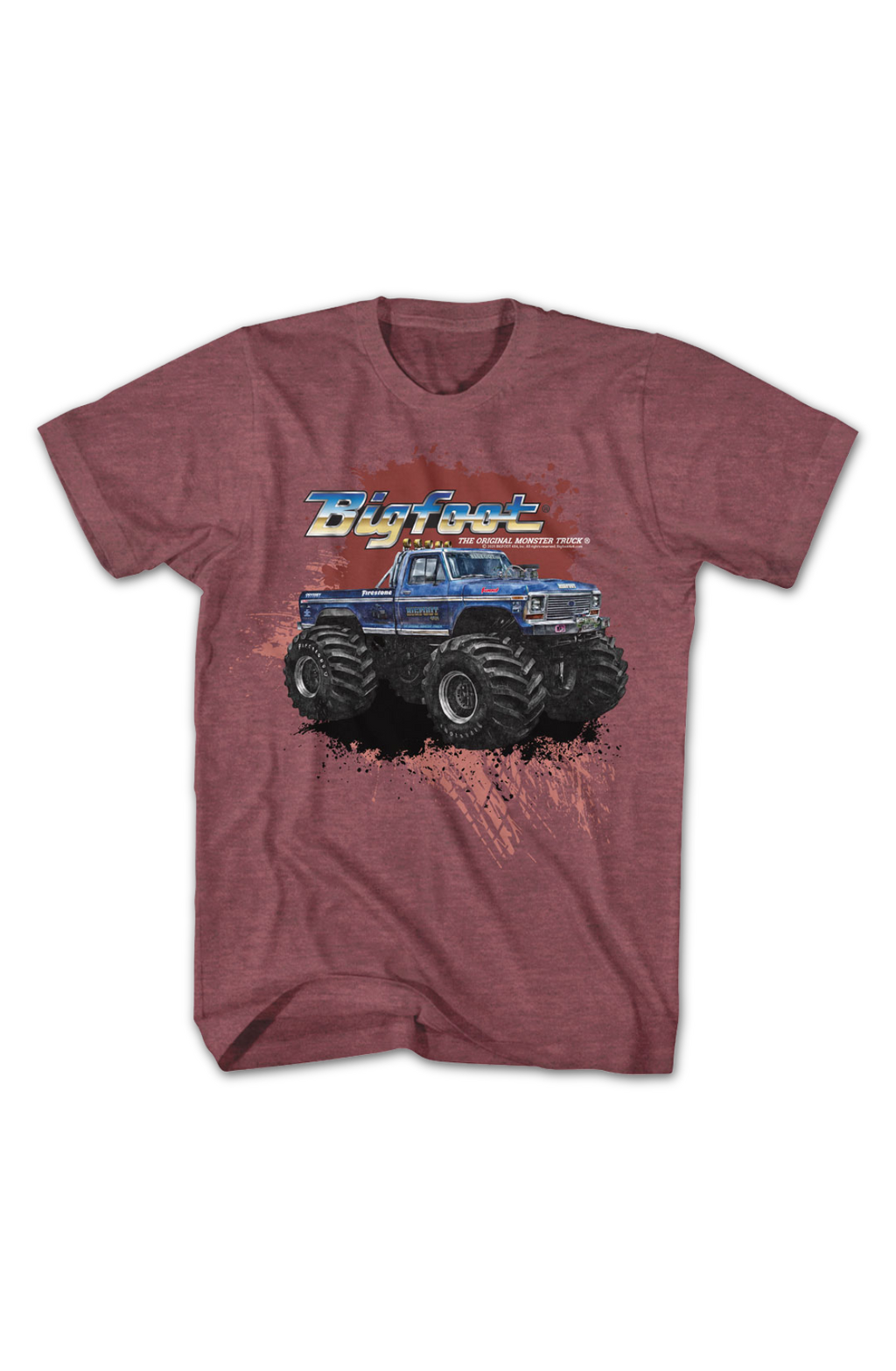 Vintage Splatter Background Bigfoot T-Shirt product image 2