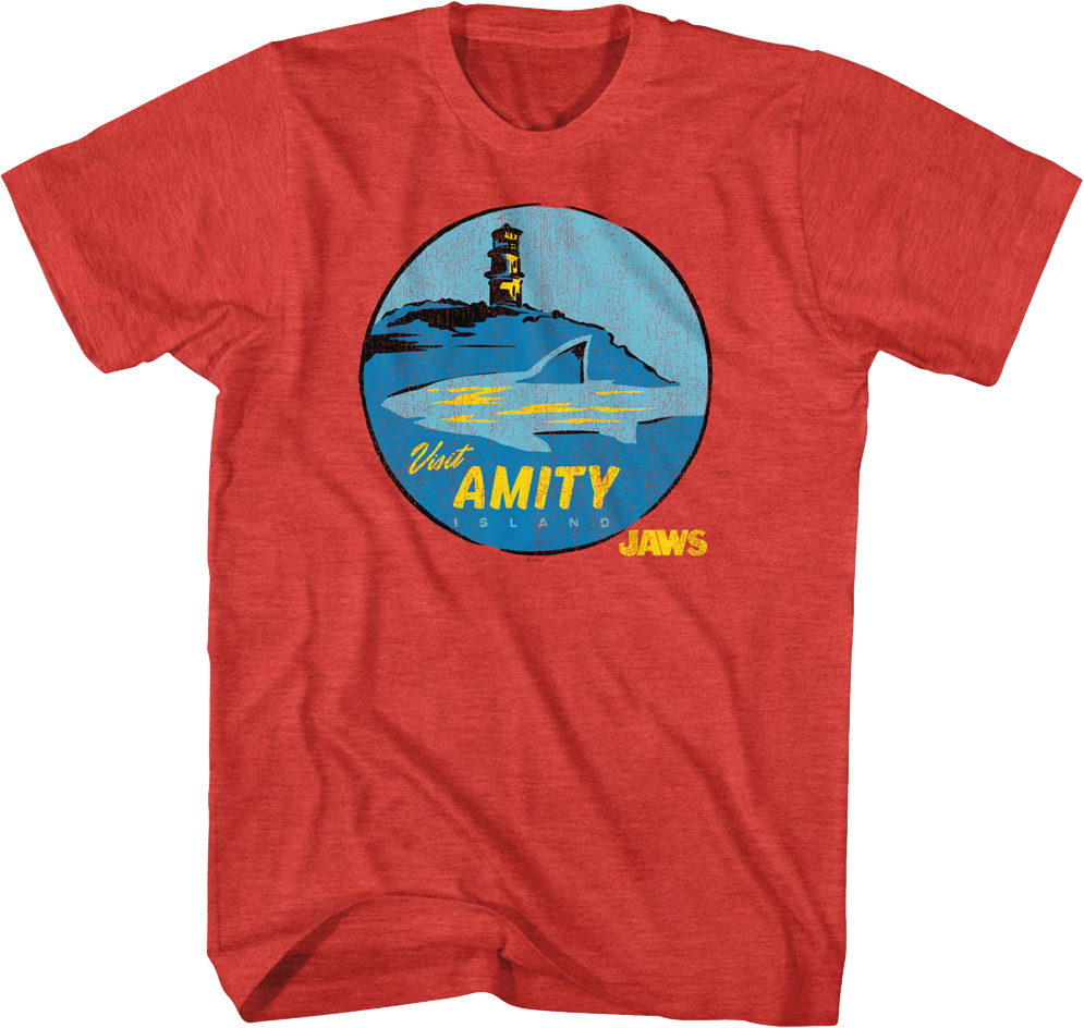 Visit Amity Island Circle Jaws T-Shirt product image 1