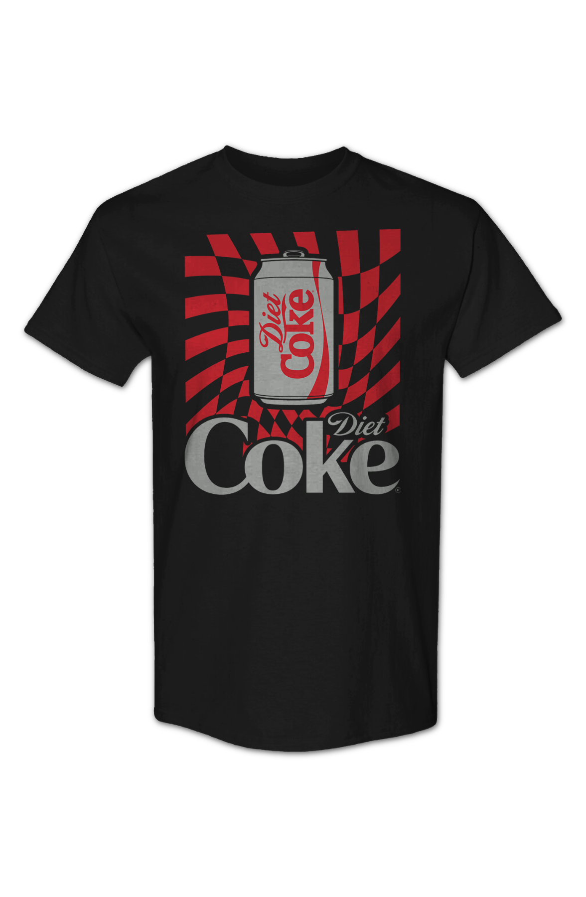 Warped Checkerboard Can Diet Coke T-Shirt product image 2