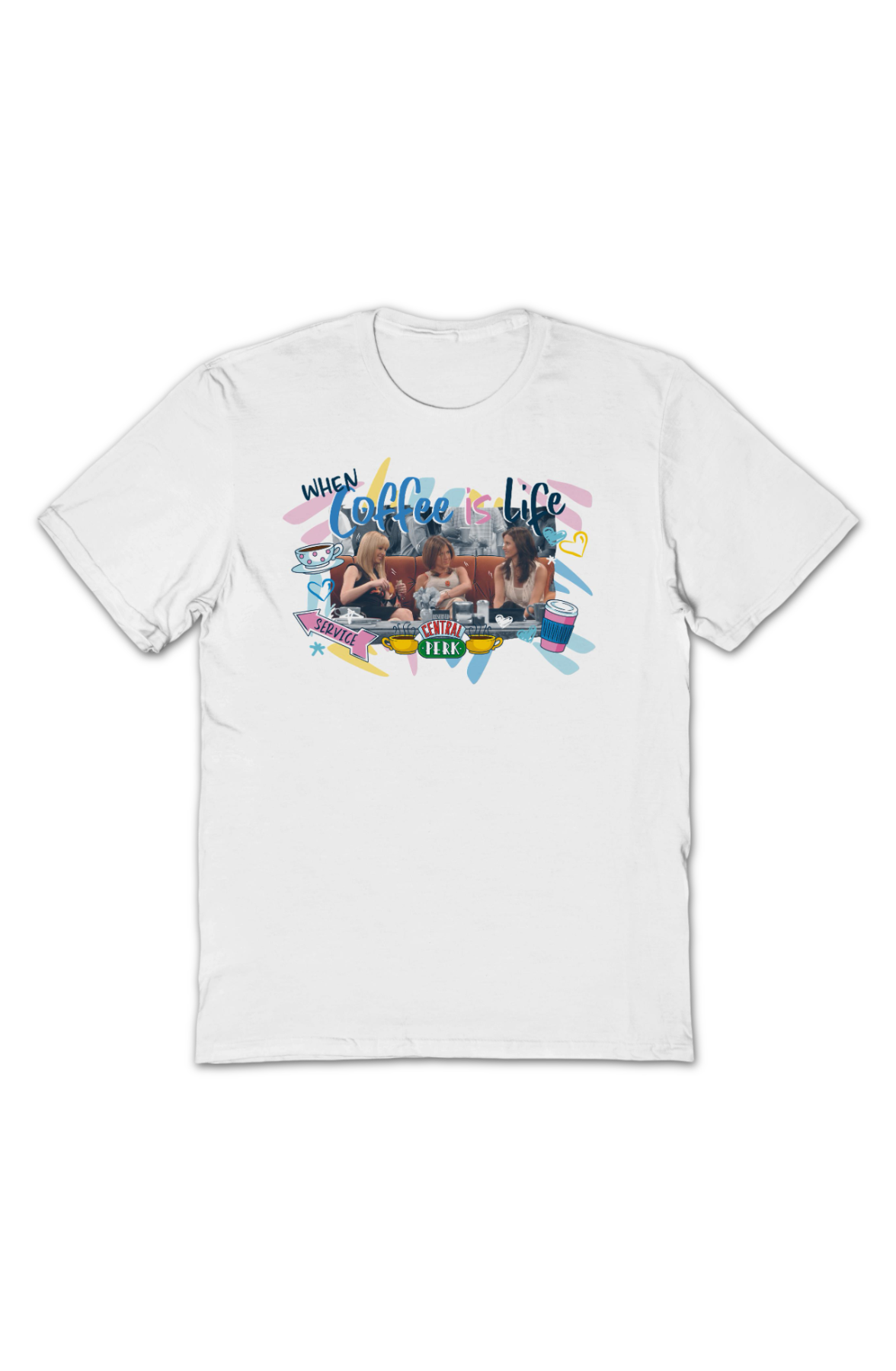 When Coffee Is Life Friends T-Shirt product image 2
