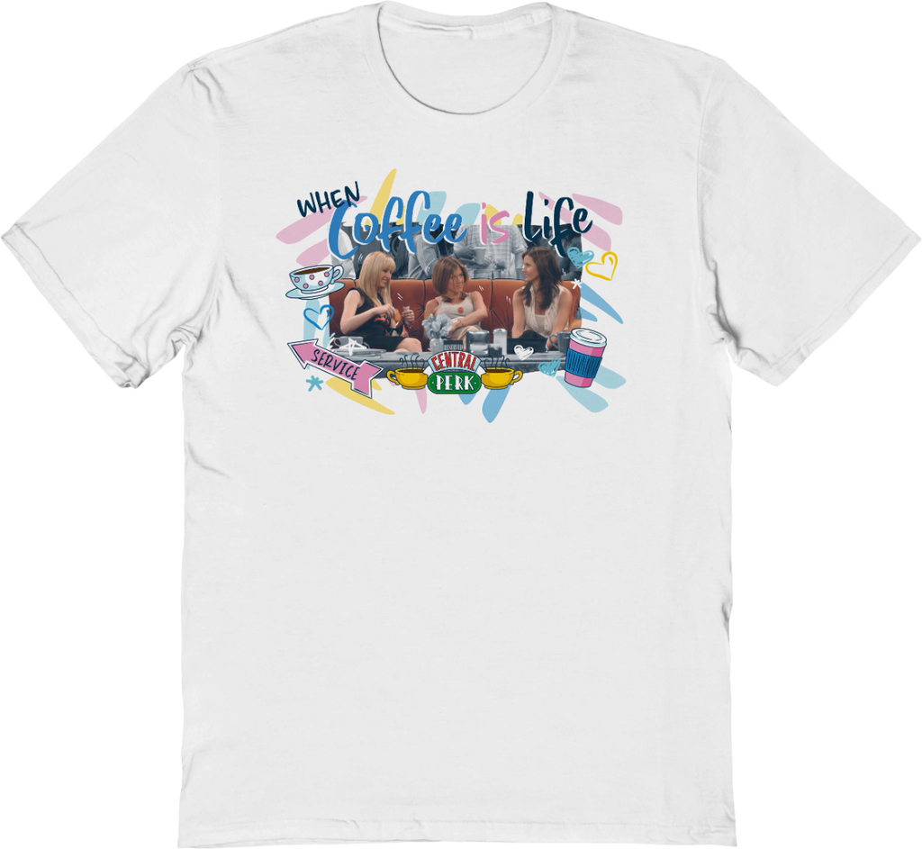 When Coffee Is Life Friends T-Shirt product image 1