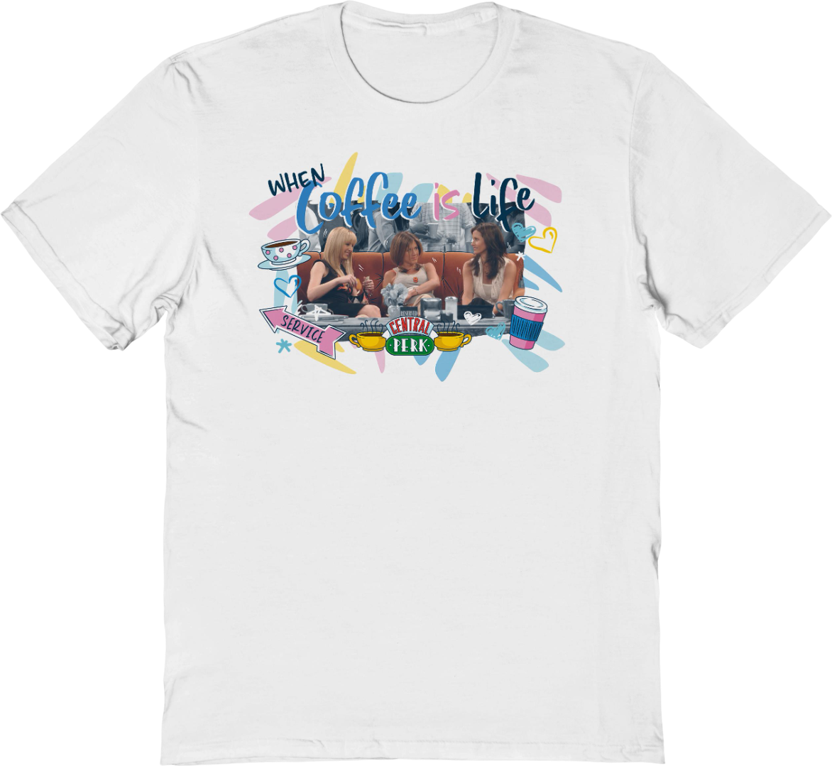 When Coffee Is Life Friends T-Shirt product image 1