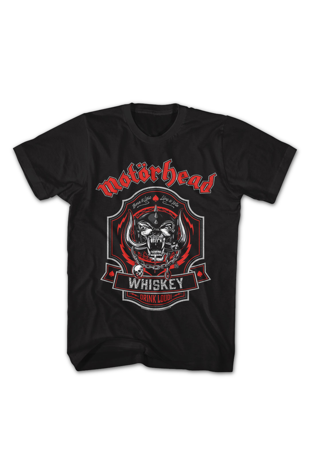 Whiskey Drink Loud Motorhead T-Shirt product image 2