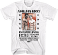 White Boxing Poster Apollo vs Rocky T-Shirt