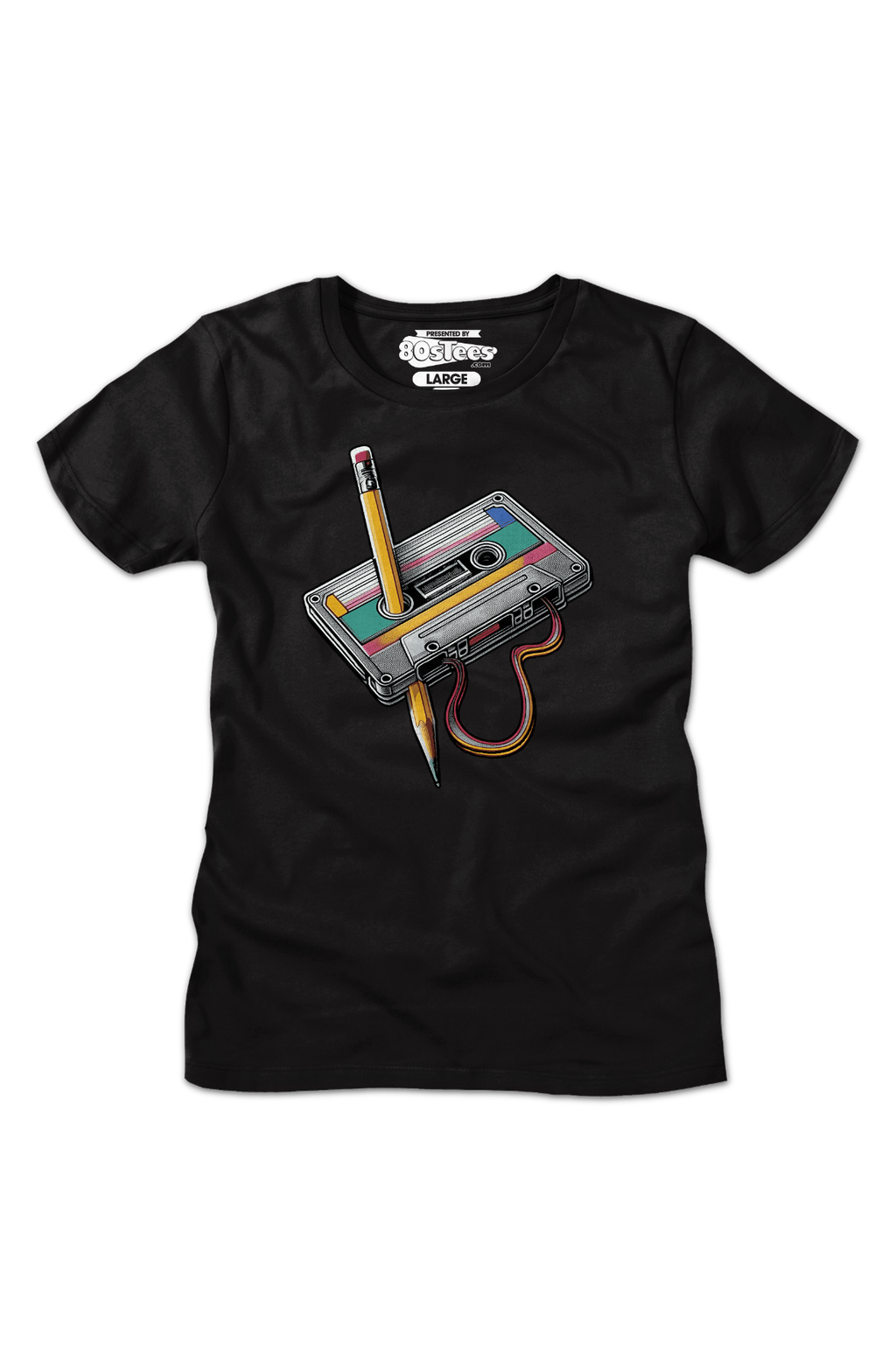 Womens Cassette Tape Rewind Shirt product image 2