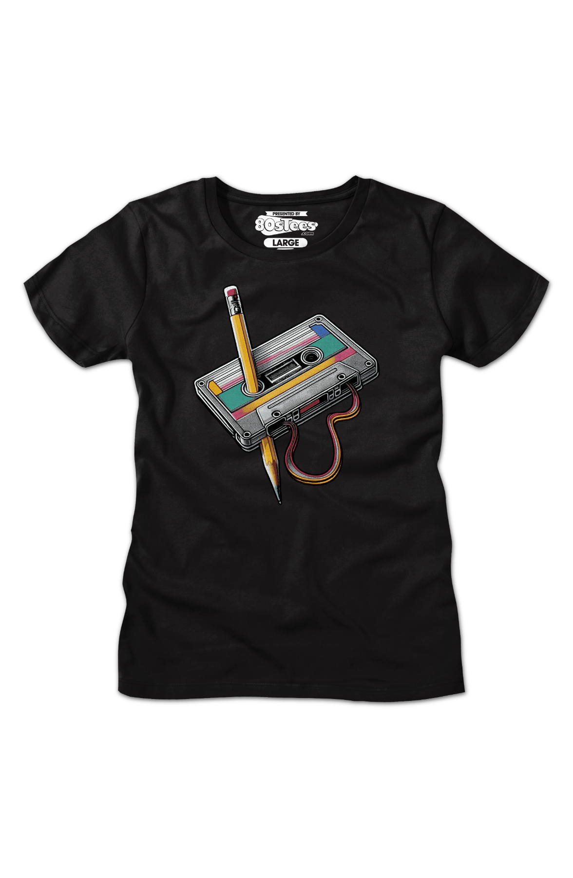 Womens Cassette Tape Rewind Shirt product image 2