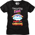 Womens Classic Everything I Need To Know Eighties Cartoons product image 1