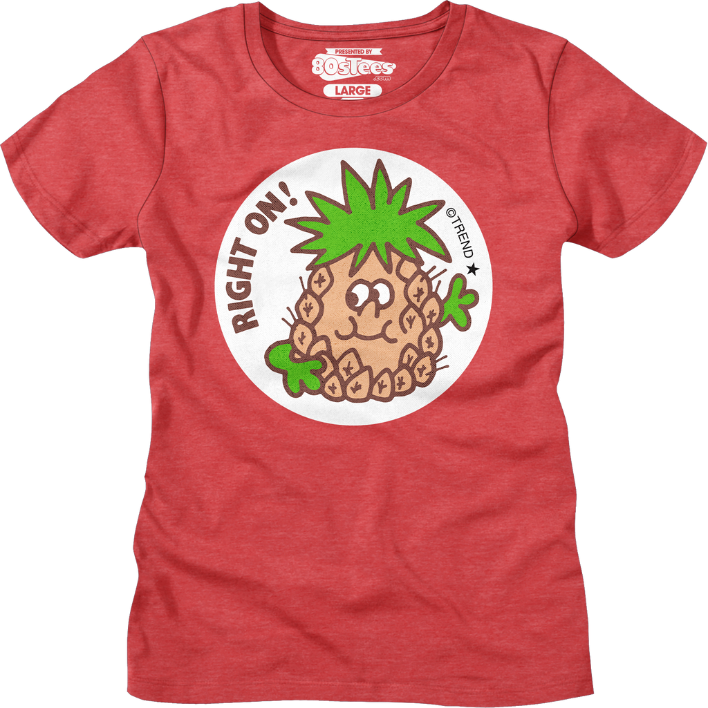 Womens Right On Pineapple Scratch N Sniff Shirt product image 1