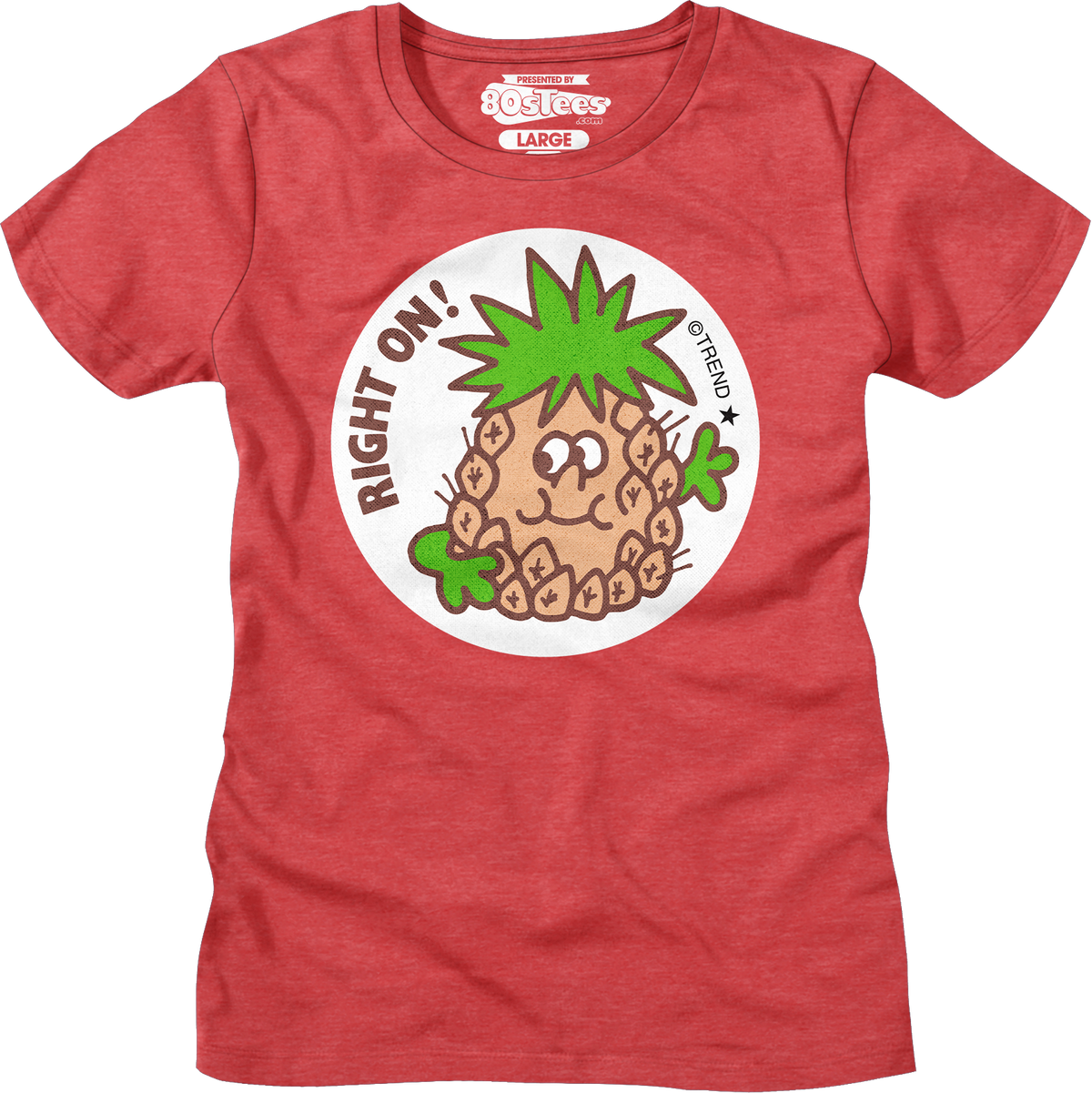Womens Right On Pineapple Scratch N Sniff Shirt product image 1