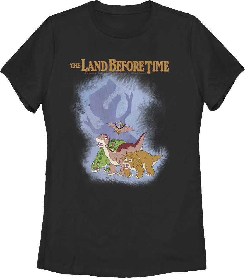 Womens Sharptooth Shadow Land Before Time Shirt product image 1