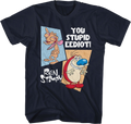 You Stupid Eediot Ren And Stimpy T-Shirt product image 1