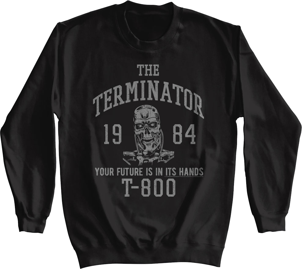 Your Future Is In Its Hands Terminator Sweatshirt product image 1