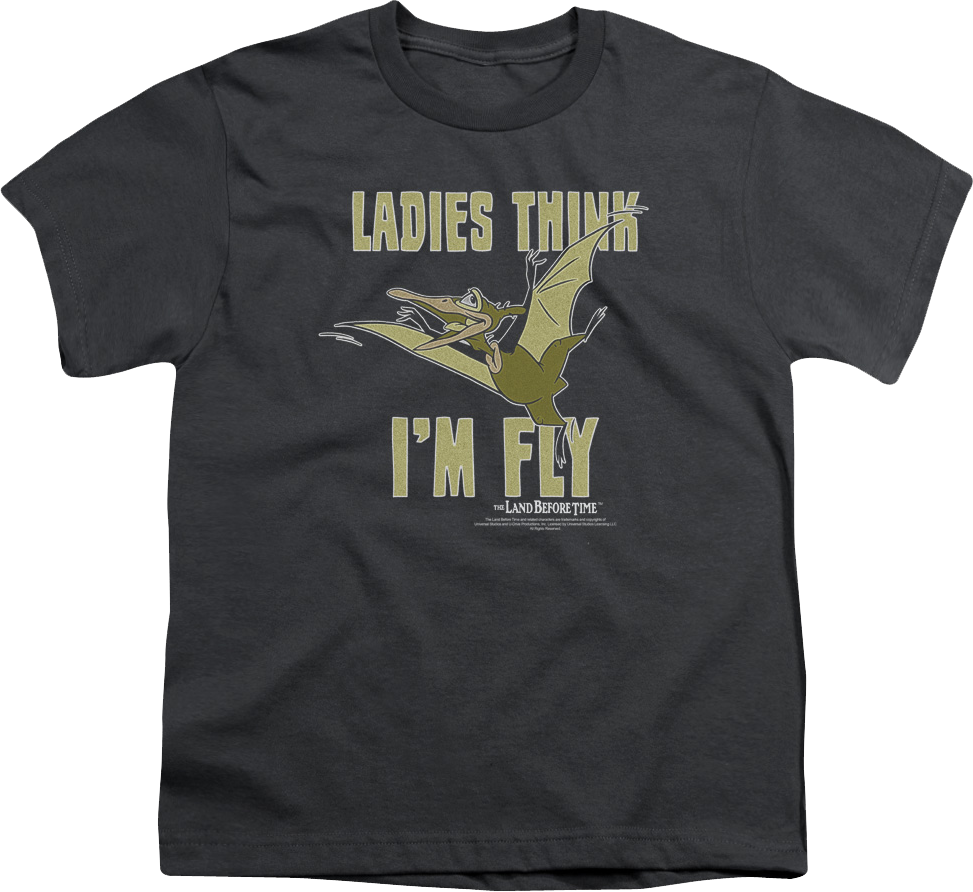 Youth Ladies Think I'm Fly Land Before Time Shirt product image 1