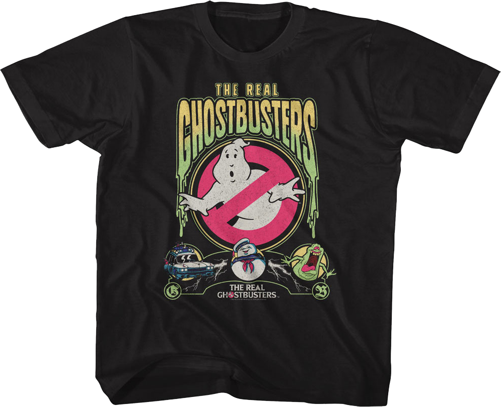 Youth Slimed Collage Real Ghostbusters Shirt product image 1